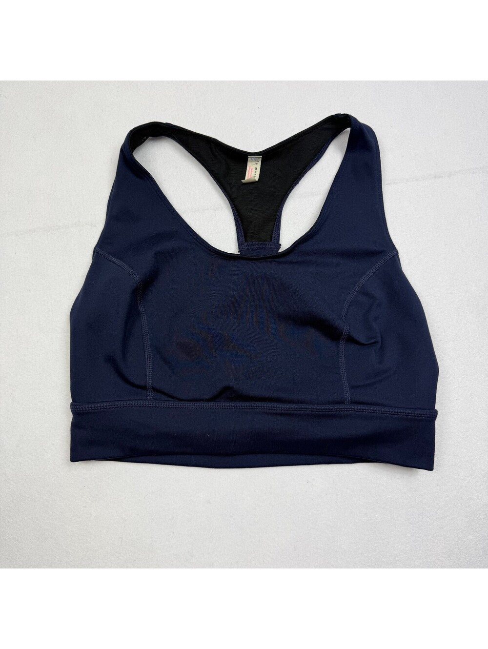 FP Movement Sports Bra Women's M Navy Blue Strappy Racerback Mesh Yoga Gym